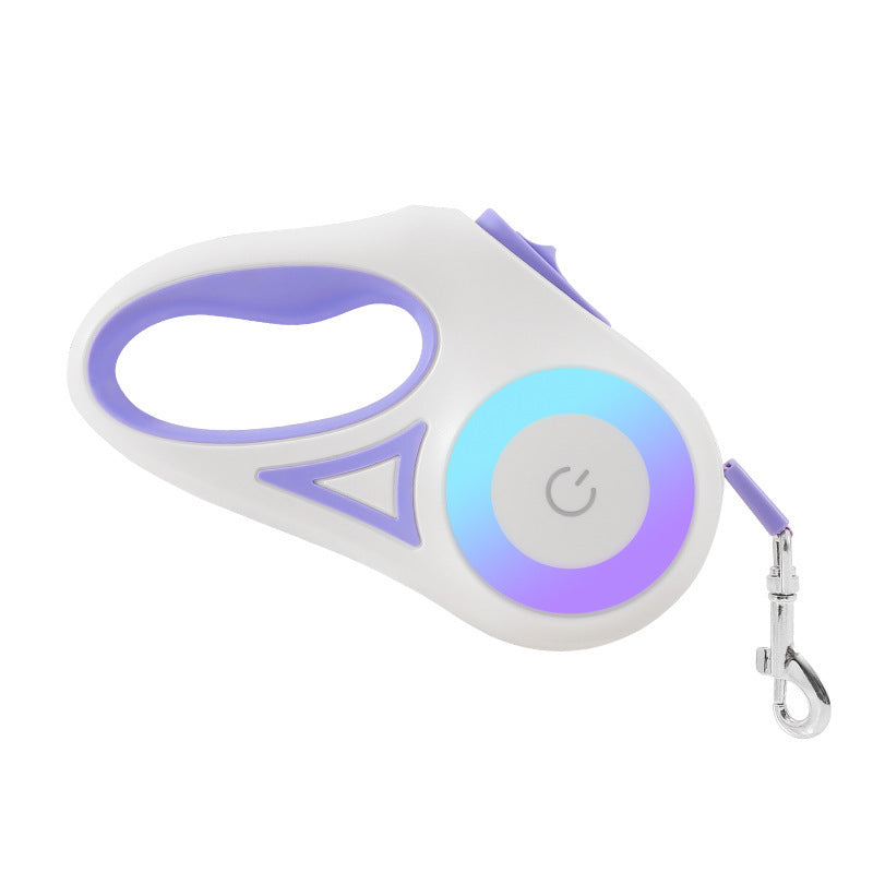 LED Retractable Dog Leash with light for Puppies Small Medium big Dogs Cats Pet Harness straps collar Accessories 3m 5m roulette