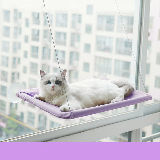 Cat Window Hammock – Suction Cup Hanging Bed for Sunbathing Cats