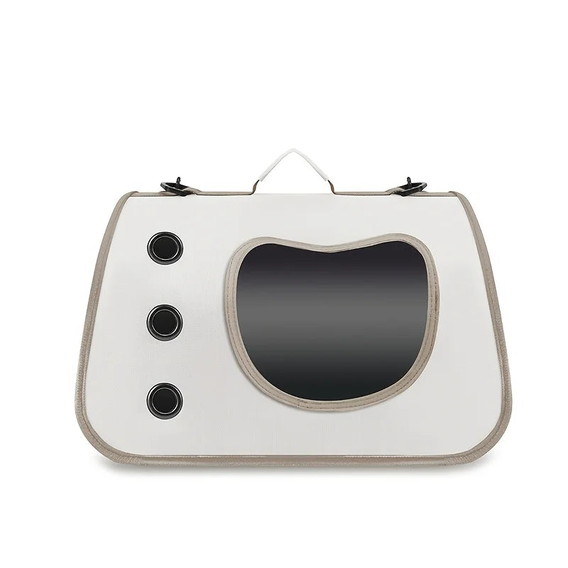 Portable Foldable Pet Carrier Bag – Breathable Shoulder Bag for Cats & Small Dogs