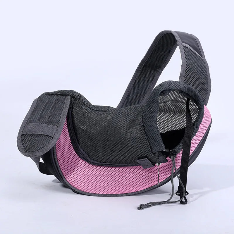 Puppy Carrier Sling Bag – Mesh Oxford Comfort Shoulder Tote for Small Pets