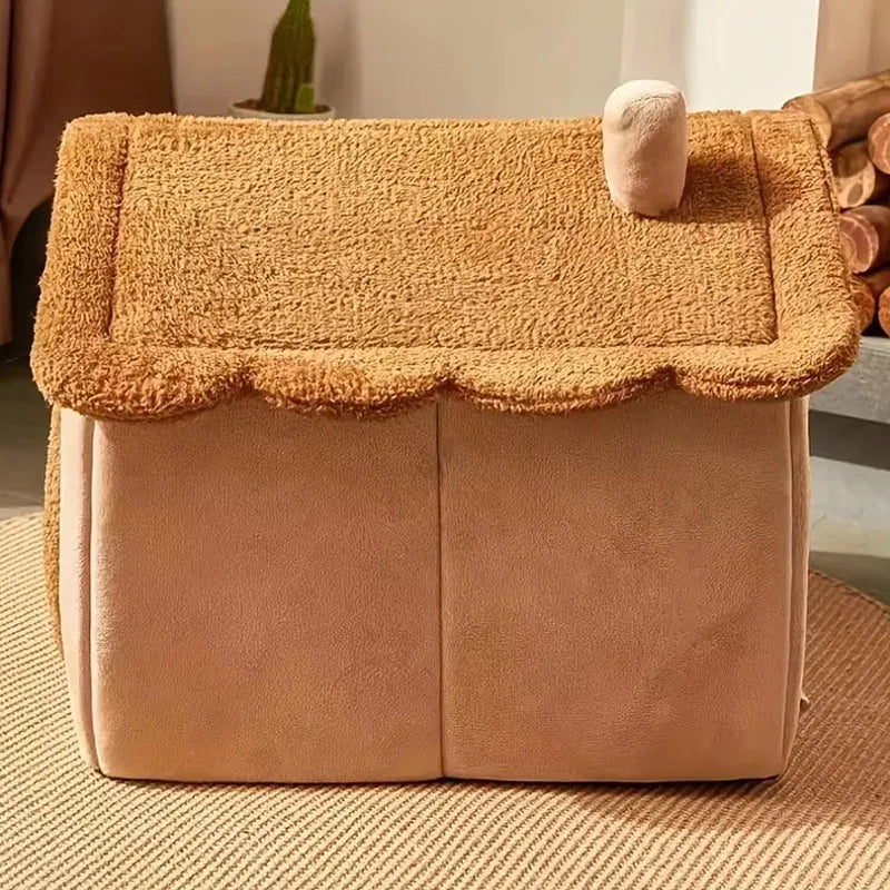 Foldable Pet House – Removable Washable Cat Cave Sofa Bed for Small Dogs & Cats