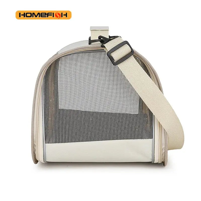 Portable Foldable Pet Carrier Bag – Breathable Shoulder Bag for Cats & Small Dogs