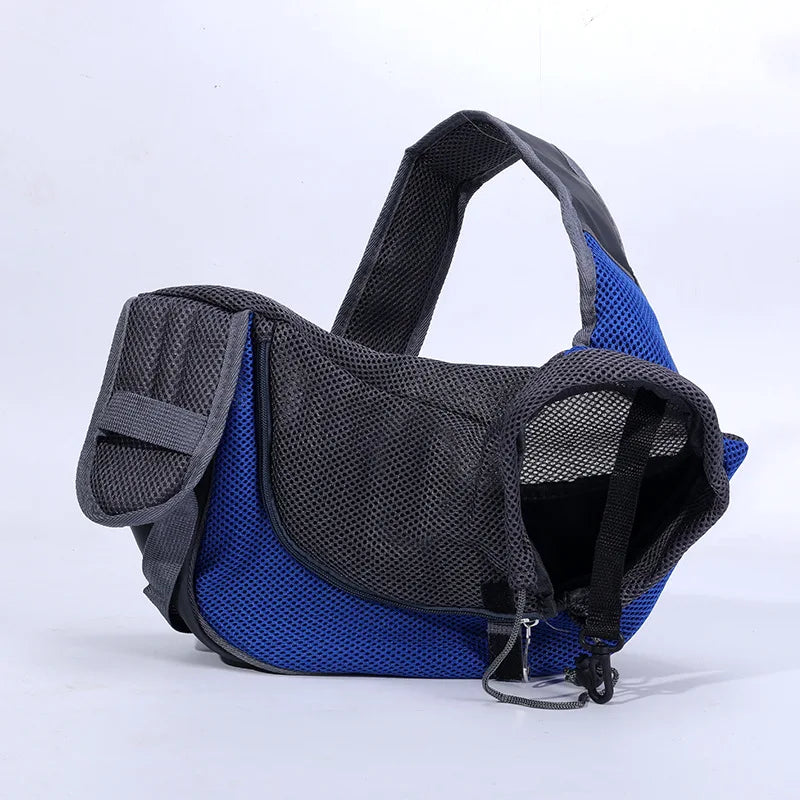 Puppy Carrier Sling Bag – Mesh Oxford Comfort Shoulder Tote for Small Pets
