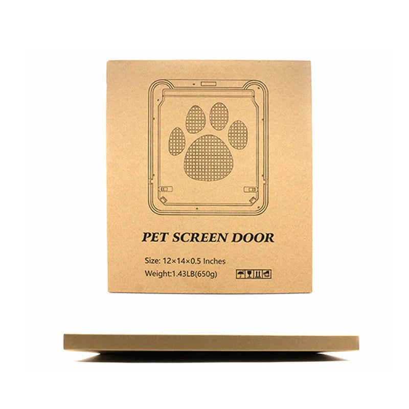 4-Way Lockable Pet Door – Large Cat & Dog Flap for Windows, Screens & Walls