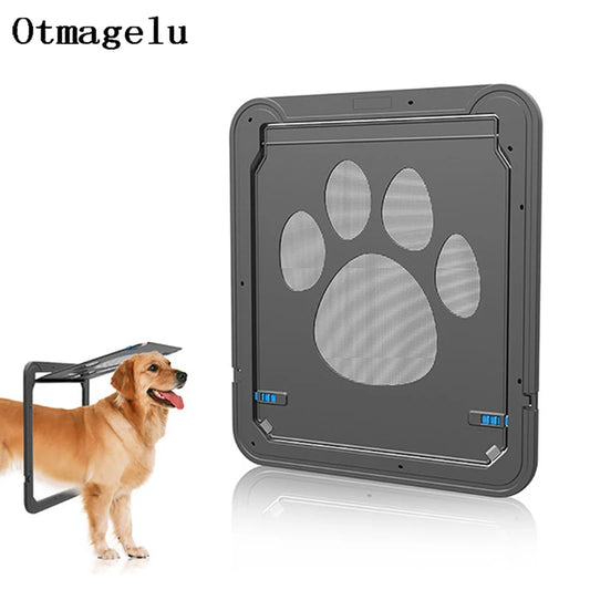 4-Way Lockable Pet Door – Large Cat & Dog Flap for Windows, Screens & Walls