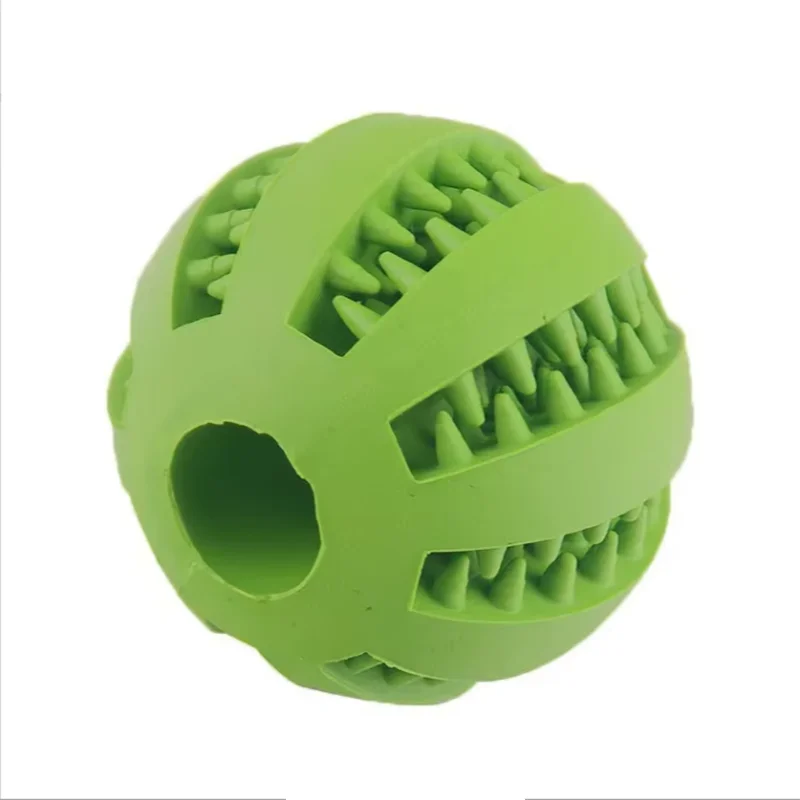 Natural Rubber Treat Ball – Interactive Food Dispensing Toy for Dogs