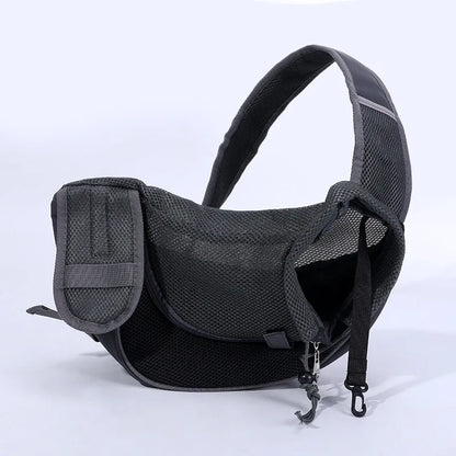 Puppy Carrier Sling Bag – Mesh Oxford Comfort Shoulder Tote for Small Pets