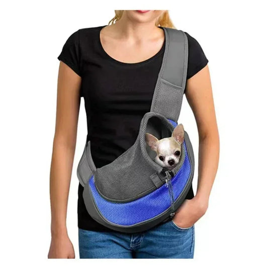 Puppy Carrier Bag  for Pet Outdoor Travel Kitten Take Along Shoulder Mesh Oxford Soft Side Comfort Sling Handbag Tote Pouch