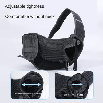 Puppy Carrier Sling Bag – Mesh Oxford Comfort Shoulder Tote for Small Pets
