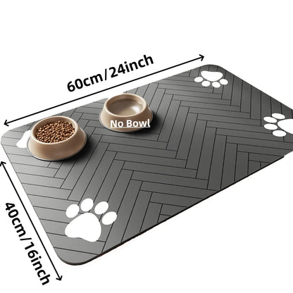 Waterproof Pet Feeding Mat – Non-Slip, Quick-Dry Placemat for Dog & Cat Bowls
