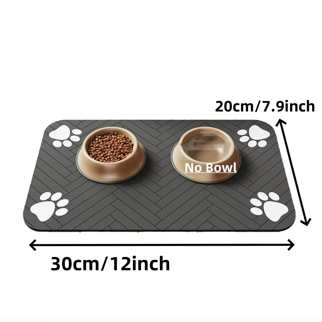 Waterproof Pet Feeding Mat – Non-Slip, Quick-Dry Placemat for Dog & Cat Bowls