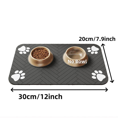 Waterproof Pet Feeding Mat – Non-Slip, Quick-Dry Placemat for Dog & Cat Bowls