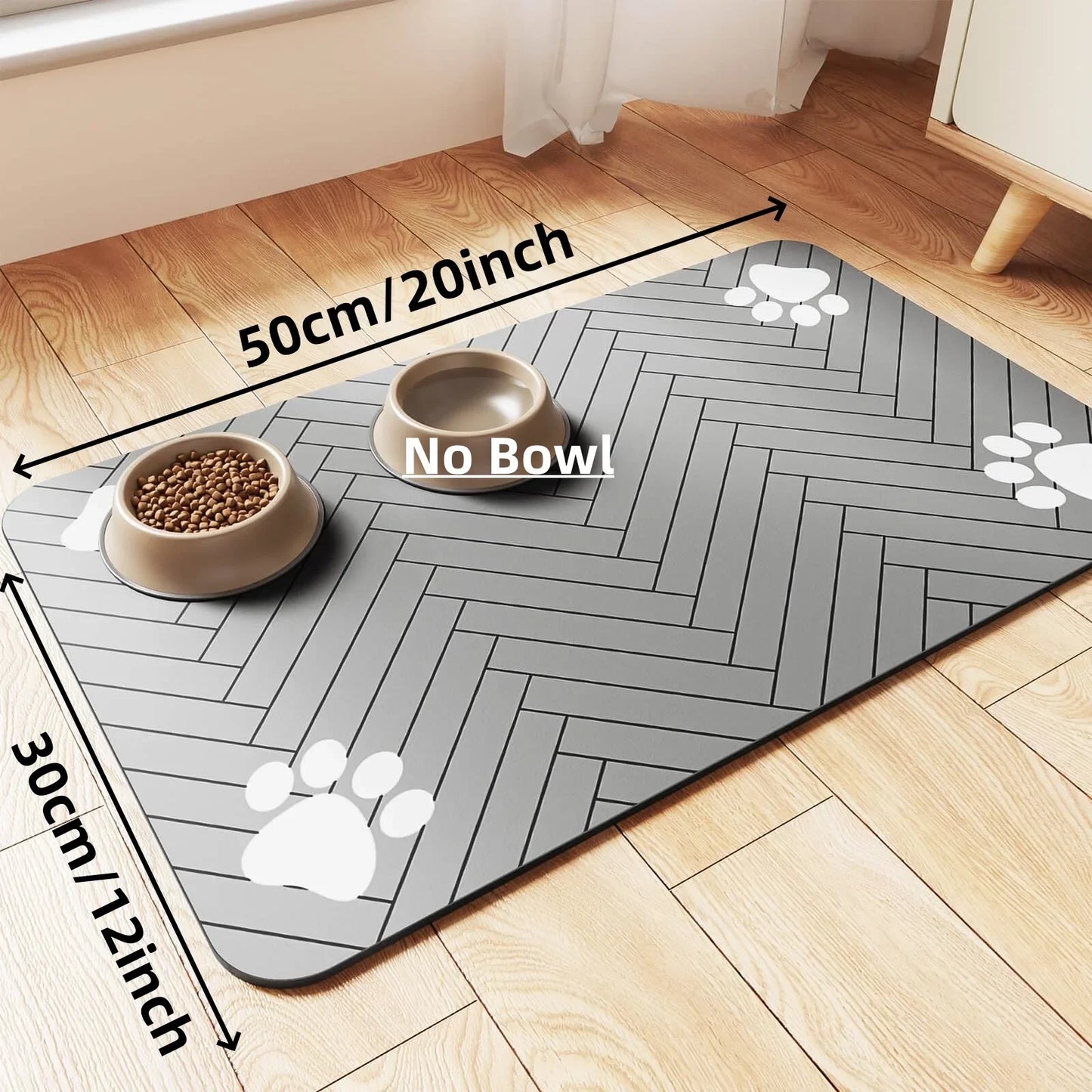 Waterproof Pet Feeding Mat – Non-Slip, Quick-Dry Placemat for Dog & Cat Bowls