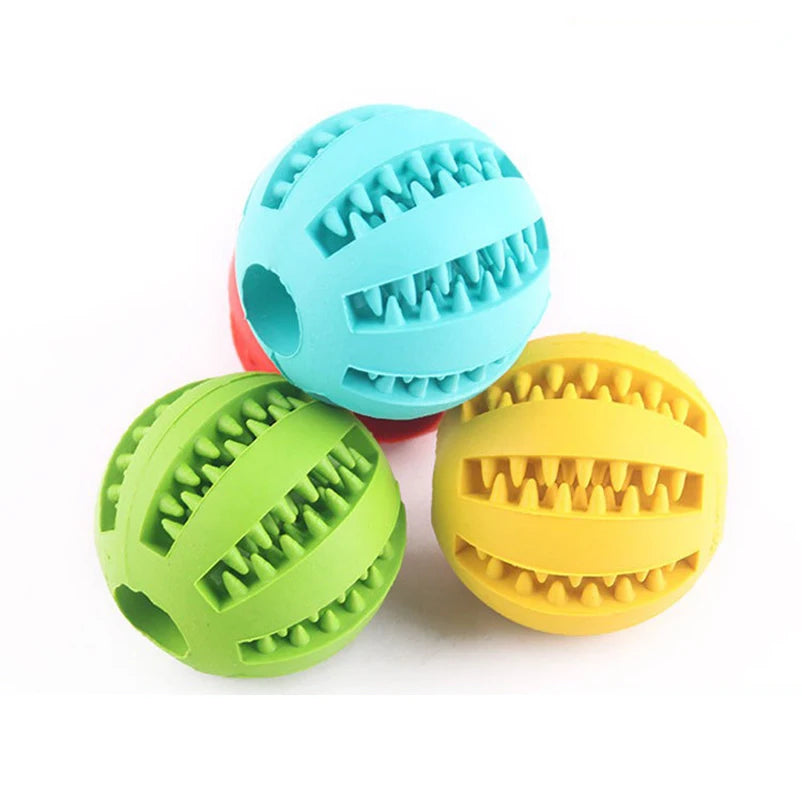 Natural Rubber Treat Ball – Interactive Food Dispensing Toy for Dogs